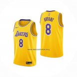 Camiseta Los Angeles Lakers Kobe Bryant NO 8 Icon 2018-19 Amarillo