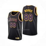 Camiseta Los Angeles Lakers Markieff Morris NO 88 Earned 2020-21 Negro