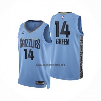 Camiseta Memphis Grizzlies Danny Green NO 14 Statement 2022-23 Azul