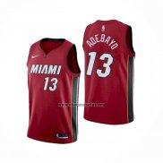 Camiseta Miami Heat Bam Adebayo NO 13 Statement Rojo