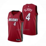 Camiseta Miami Heat Victor Oladipo NO 4 Statement 2020-21 Rojo