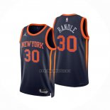 Camiseta New York Knicks Julius Randle NO 30 Statement 2022-23 Negro