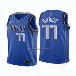 Camiseta Nino Dallas Mavericks Luka Doncic NO 77 Icon 2018 Azul
