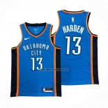 Camiseta Oklahoma City Thunder James Harden NO 13 Icon Azul