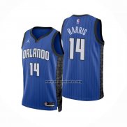 Camiseta Orlando Magic Gary Harris NO 14 Statement 2022-23 Azul