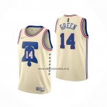 Camiseta Philadelphia 76ers Danny Green NO 24 Earned 2020-21 Crema