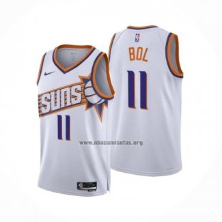 Camiseta Phoenix Suns Bol Bol NO 11 Association 2023-24 Blanco