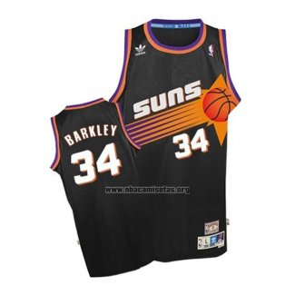 Camiseta Phoenix Suns Charles Barkley NO 34 Retro Negro