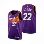 Camiseta Phoenix Suns Deandre Ayton NO 22 Classic 2022-23 Violeta