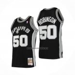 Camiseta San Antonio Spurs David Robinson NO 50 Mitchell & Ness 1998-99 Negro