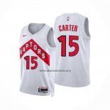 Camiseta Toronto Raptors Vince Carter NO 15 Association 2022-23 Blanco