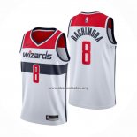 Camiseta Washington Wizards Rui Hachimura NO 8 Association 2020-21 Blanco