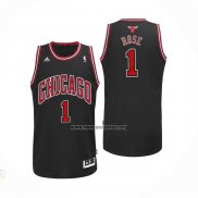Camisetas Chicago Bulls Derrick Rose NO 1 Negro