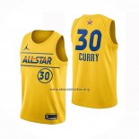 Camiseta All Star 2021 Golden State Warriors Stephen Curry NO 30 Oro
