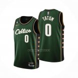 Camiseta Boston Celtics Jayson Tatum NO 0 Ciudad 2022-23 Verde
