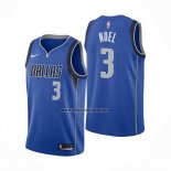 Camiseta Dallas Mavericks Nerlens Noel NO 3 Icon Azul