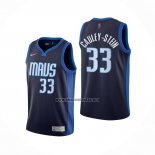 Camiseta Dallas Mavericks Willie Cauley-Stein NO 33 Earned 2020-21 Azul