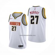 Camiseta Denver Nuggets Jamal Murray NO 27 Association Blanco