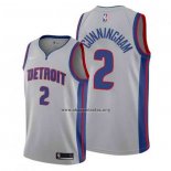 Camiseta Detroit Pistons Cade Cunningham NO 2 Statement 2020-21 Gris