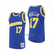 Camiseta Golden State Warriors Chris Mullin NO 17 Mitchell & Ness 1993-94 Azul