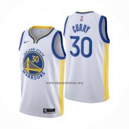 Camiseta Golden State Warriors Stephen Curry NO 30 Association 2020-21 Blanco