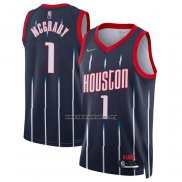 Camiseta Houston Rockets Tracy McGrady NO 1 Ciudad 2021-22 Azul