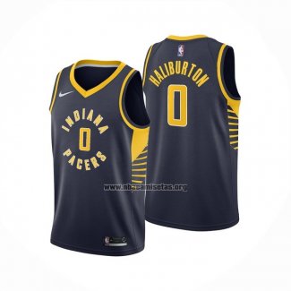 Camiseta Indiana Pacers Tyrese Haliburton NO 0 Icon 2022-23 Azul