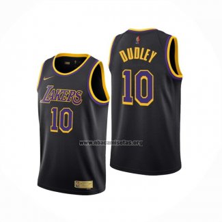 Camiseta Los Angeles Lakers Jared Dudley NO 10 Earned 2020-21 Negro