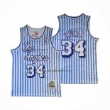 Camiseta Los Angeles Lakers Shaquille O'Neal NO 34 Mitchell & Ness 1996-97 Azul Blanco