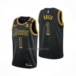 Camiseta Los Angeles Lakers Trevor Ariza NO 1 Mamba 2021-22 Negro