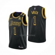 Camiseta Los Angeles Lakers Trevor Ariza NO 1 Mamba 2021-22 Negro