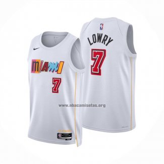 Camiseta Miami Heat Kyle Lowry NO 7 Ciudad 2022-23 Blanco
