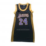 Camiseta Mujer Los Angeles Lakers Kobe Bryant NO 24 Negro2