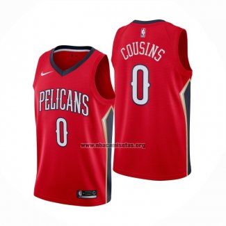 Camiseta New Orleans Pelicans DeMarcus Cousins NO 0 Statement Rojo