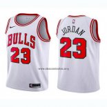 Camiseta Nino Chicago Bulls Michael Jordan NO 23 2017-18 Blanco