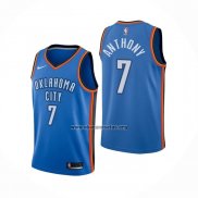 Camiseta Oklahoma City Thunder Carmelo Anthony NO 7 Icon Azul