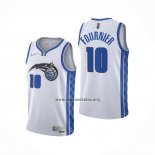 Camiseta Orlando Magic Evan Fournier NO 10 Earned 2020-21 Blanco