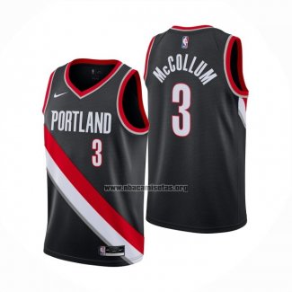 Camiseta Portland Trail Blazers C.J. McCollum NO 3 Icon 2020-21 Negro