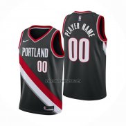 Camiseta Portland Trail Blazers Personalizada Icon 2020-21 Negro