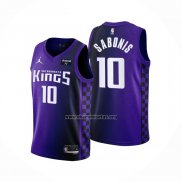 Camiseta Sacramento Kings Domantas Sabonis NO 10 Statement 2023-24 Violeta