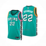 Camiseta San Antonio Spurs Malaki Branham NO 22 Ciudad 2022-23 Verde