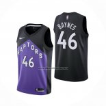 Camiseta Toronto Raptors Aron Baynes NO 46 Earned 2020-21 Negro Violeta