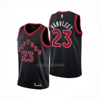 Camiseta Toronto Raptors Fred Vanvleet NO 23 Statement 2020-21 Negro