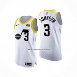 Camiseta Utah Jazz Stanley Johnson NO 3 Association Autentico 2022-23 Blanco