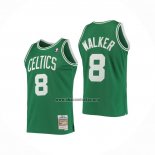 Camiseta Boston Celtics Antoine Walker NO 8 Hardwood Classics 2000-01 Verde