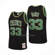 Camiseta Boston Celtics Larry Bird NO 33 Mitchell & Ness 1985-86 Negro