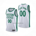 Camiseta Boston Celtics Personalizada Ciudad 2020-21 Blanco