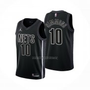 Camiseta Brooklyn Nets Ben Simmons NO 10 Statement 2022-23 Negro