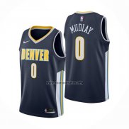 Camiseta Denver Nuggets Emmanuel Mudiay NO 0 Icon Azul