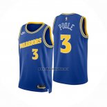 Camiseta Golden State Warriors Jordan Poole NO 3 Classic 2022-23 Azul